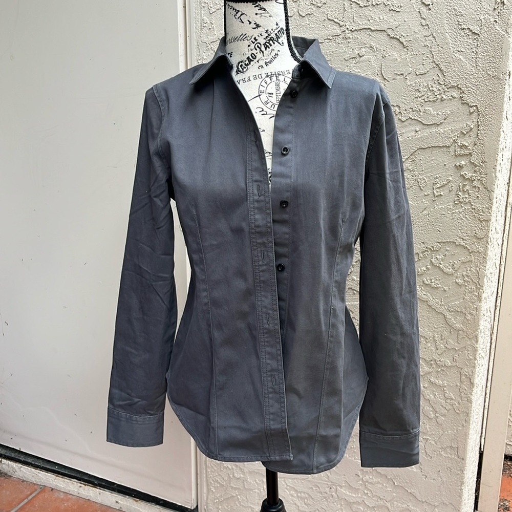 Madewell cotton chino button up shirt size 6